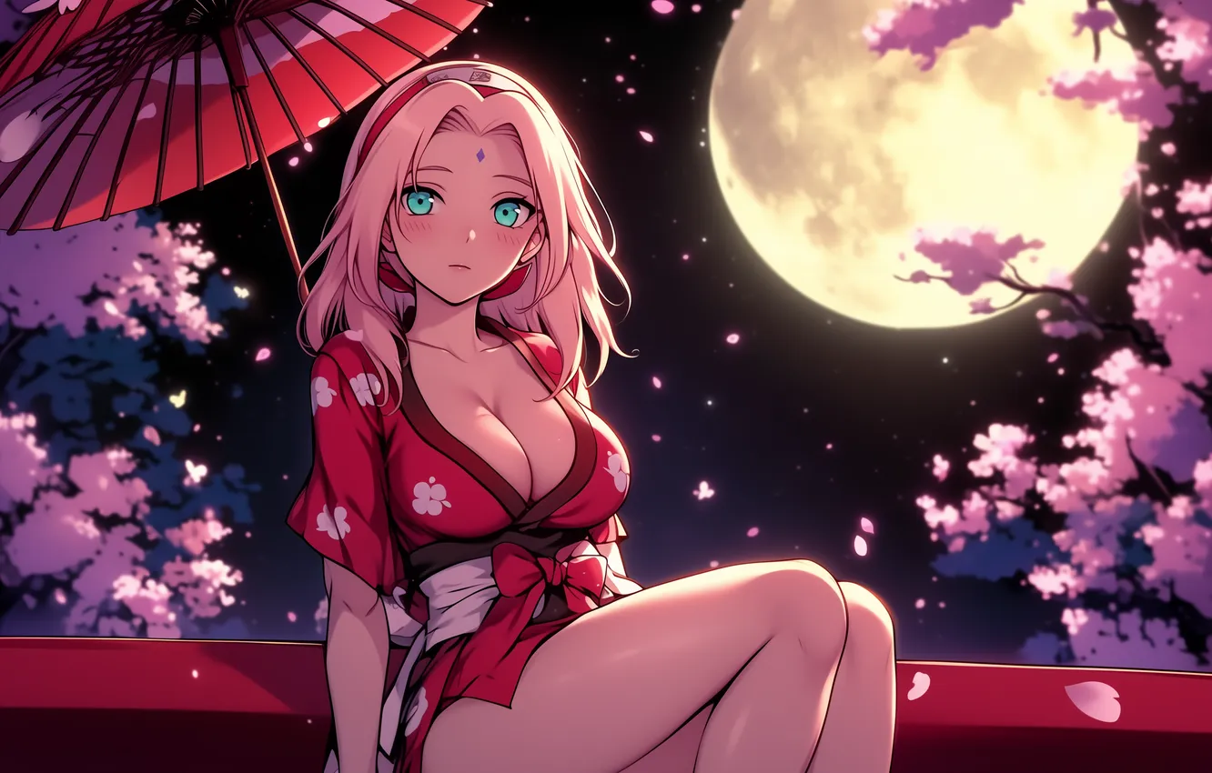 Фото обои аниме, сакура, арт, наруто, naruto, anime, art, sakura