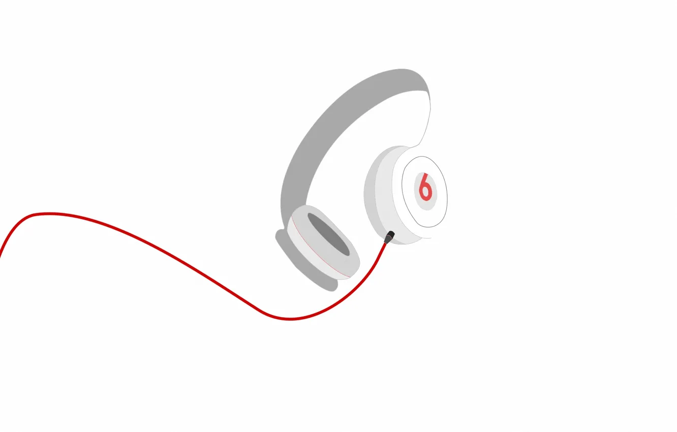 Фото обои провода, наушники, beats audio