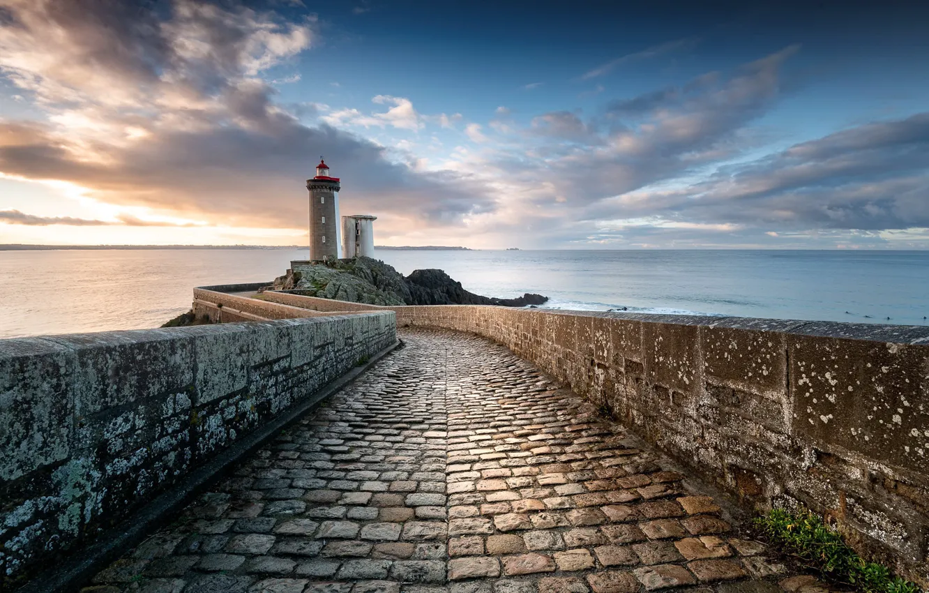 Фото обои lighthouse, Bretagne, Jerez de Los Caballeros