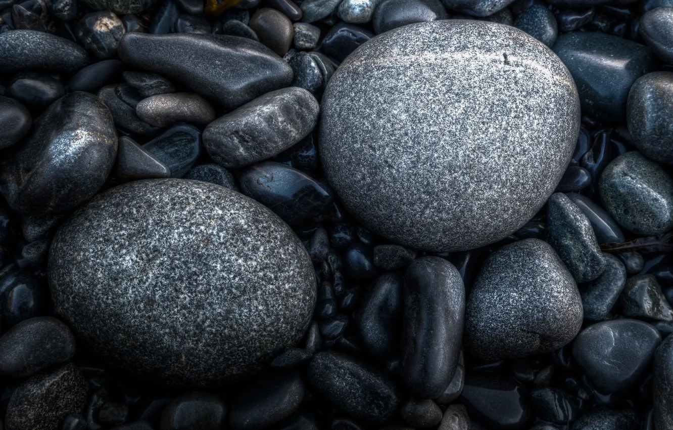 Фото обои макро, камни, серый, булыжники