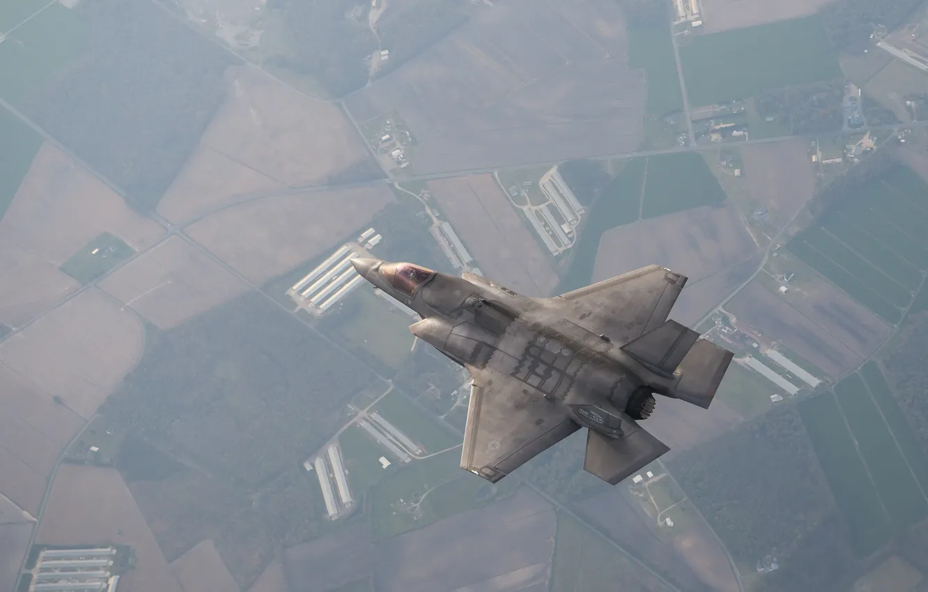 Фото обои Lightning II, F-35, Lockheed Martin