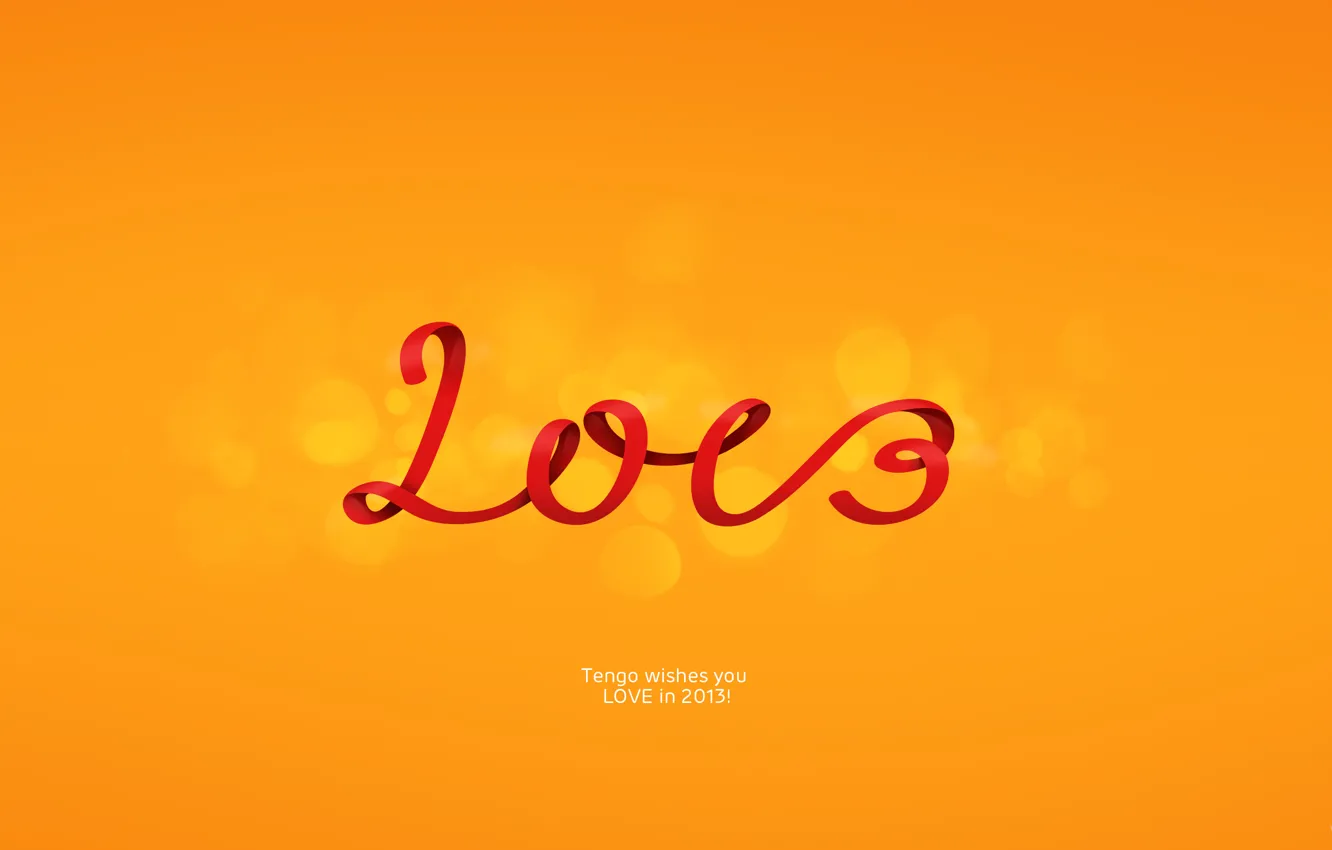Фото обои любовь, новый год, orange, happy new year, ораньжевый, LOVE, 2013, tengo