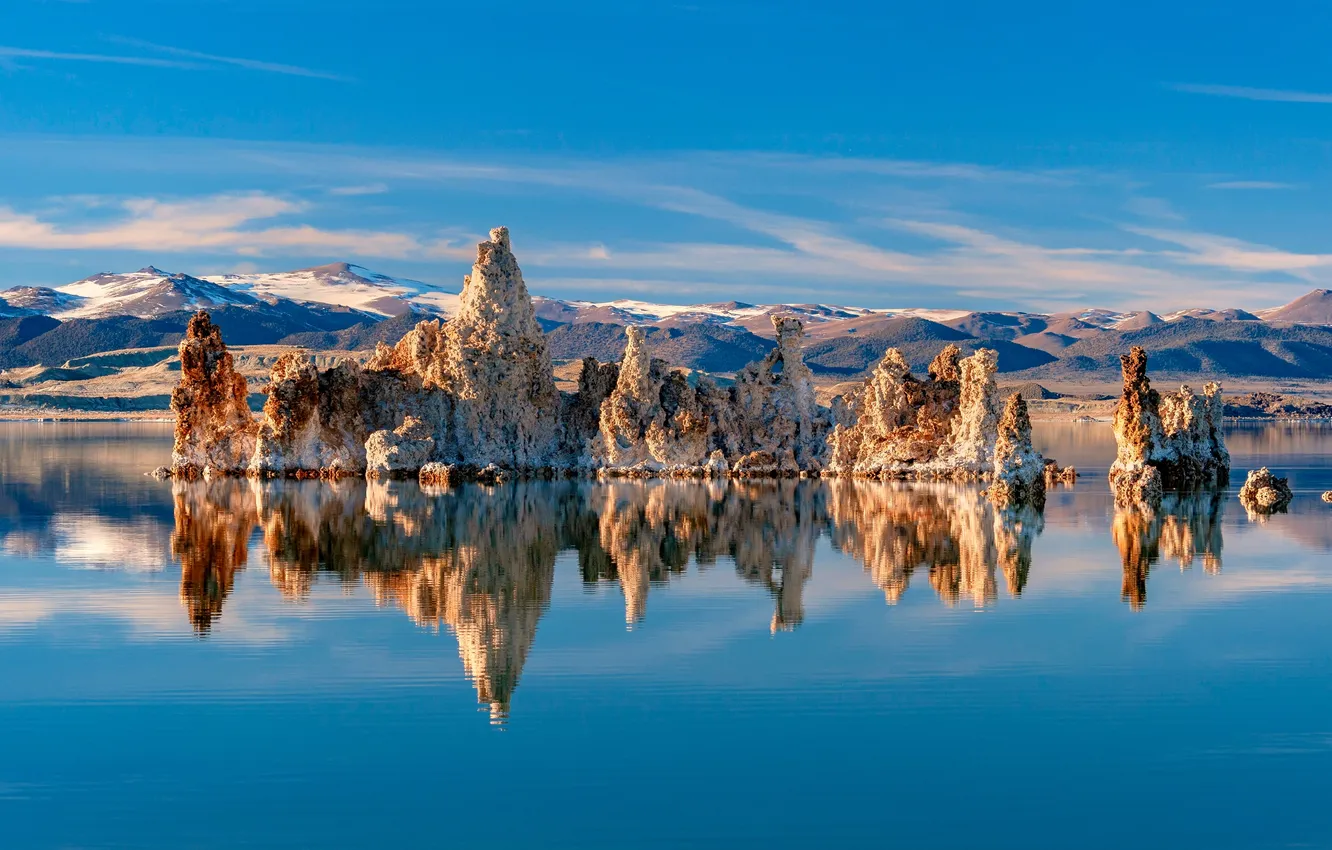 Фото обои wallpaper, Nature, Rocks, Lake, Salt