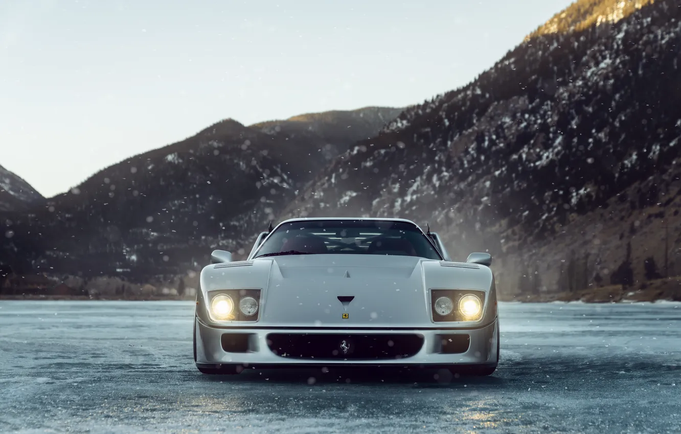 Фото обои Ferrari, F40, Front view