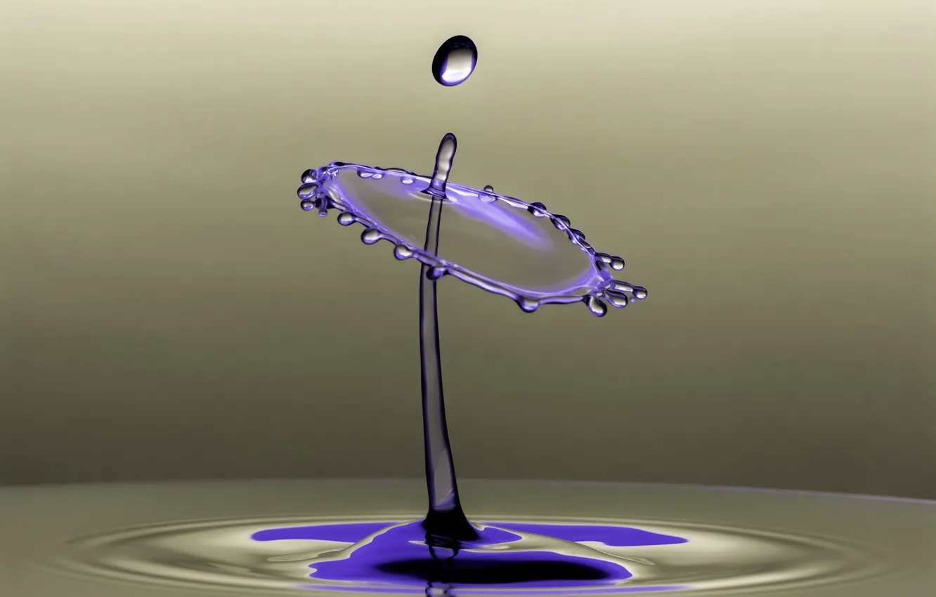 Фото обои вода, капли, брызги