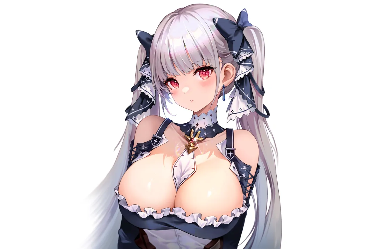 Фото обои girl, hot, sexy, boobs, anime, breasts, big boobs, babe