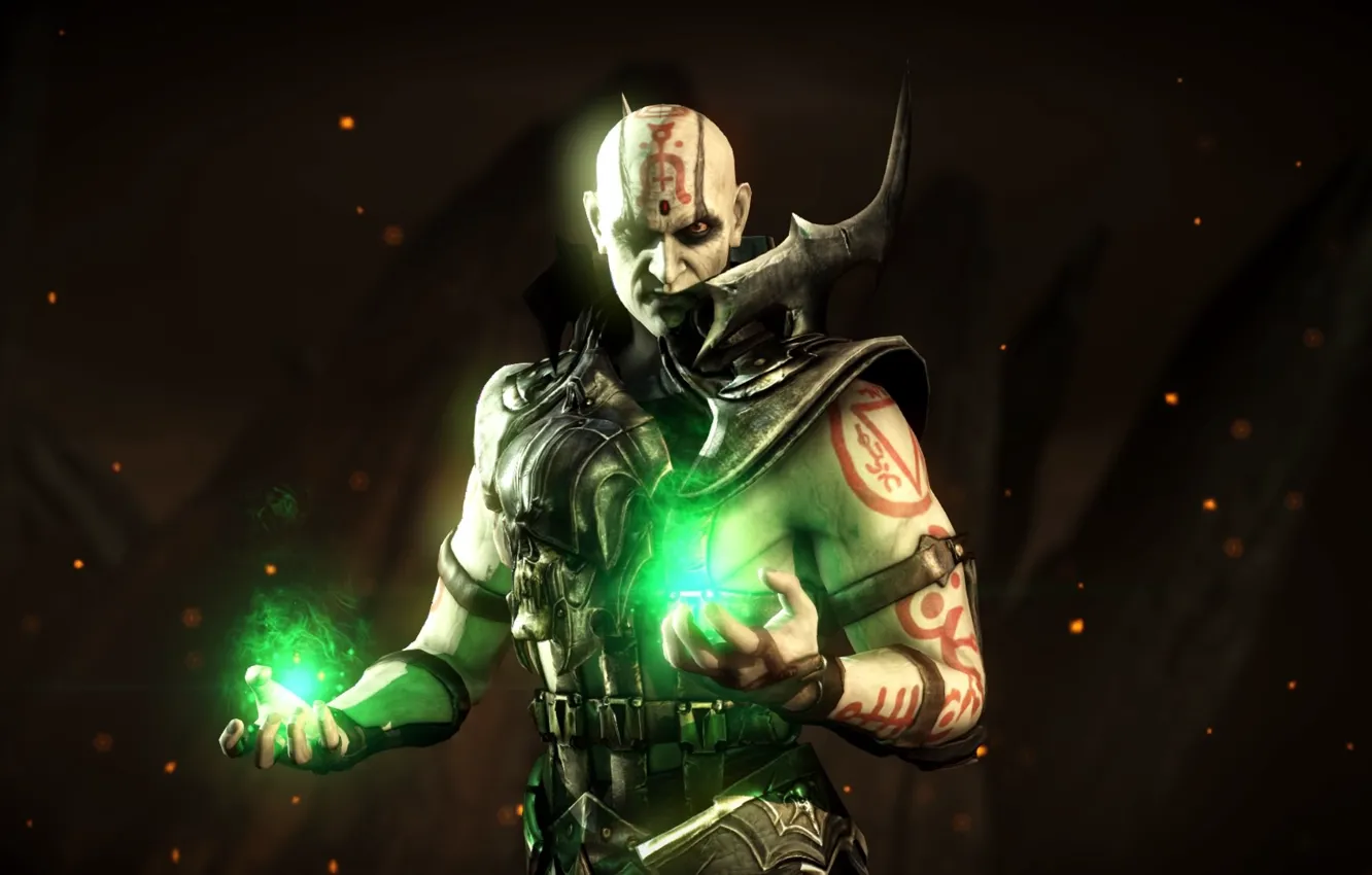 Фото обои знак, магия, дракон, дым, тату, боец, Warner Bros. Interactive Entertainment, NetherRealm Studios