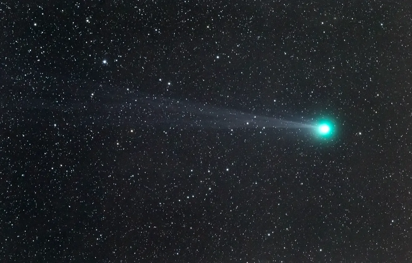 Фото обои космос, звезды, хвост, тайны, Комета Лавджой