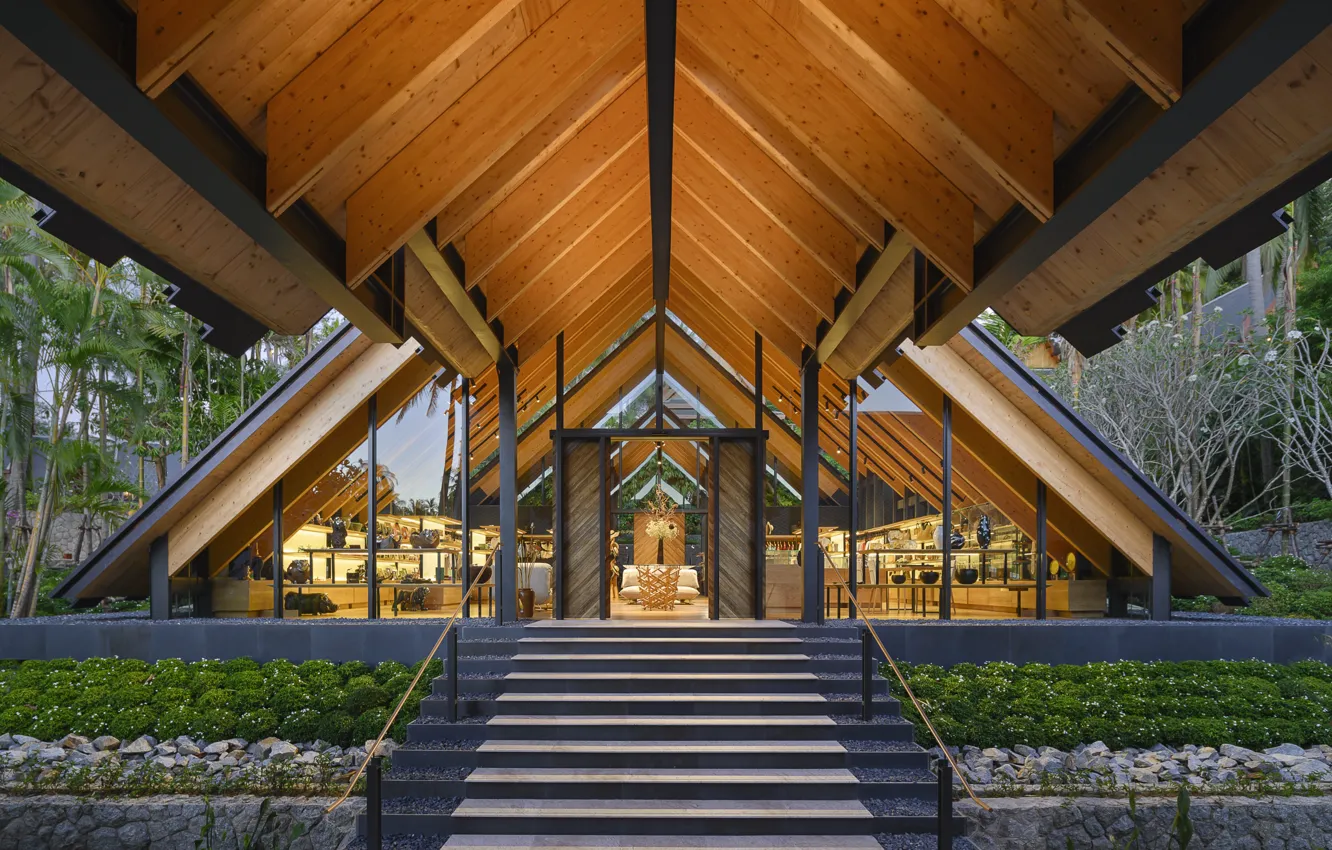 Фото обои Tayland, Amanpuri Pavilion, Kengo Kuma
