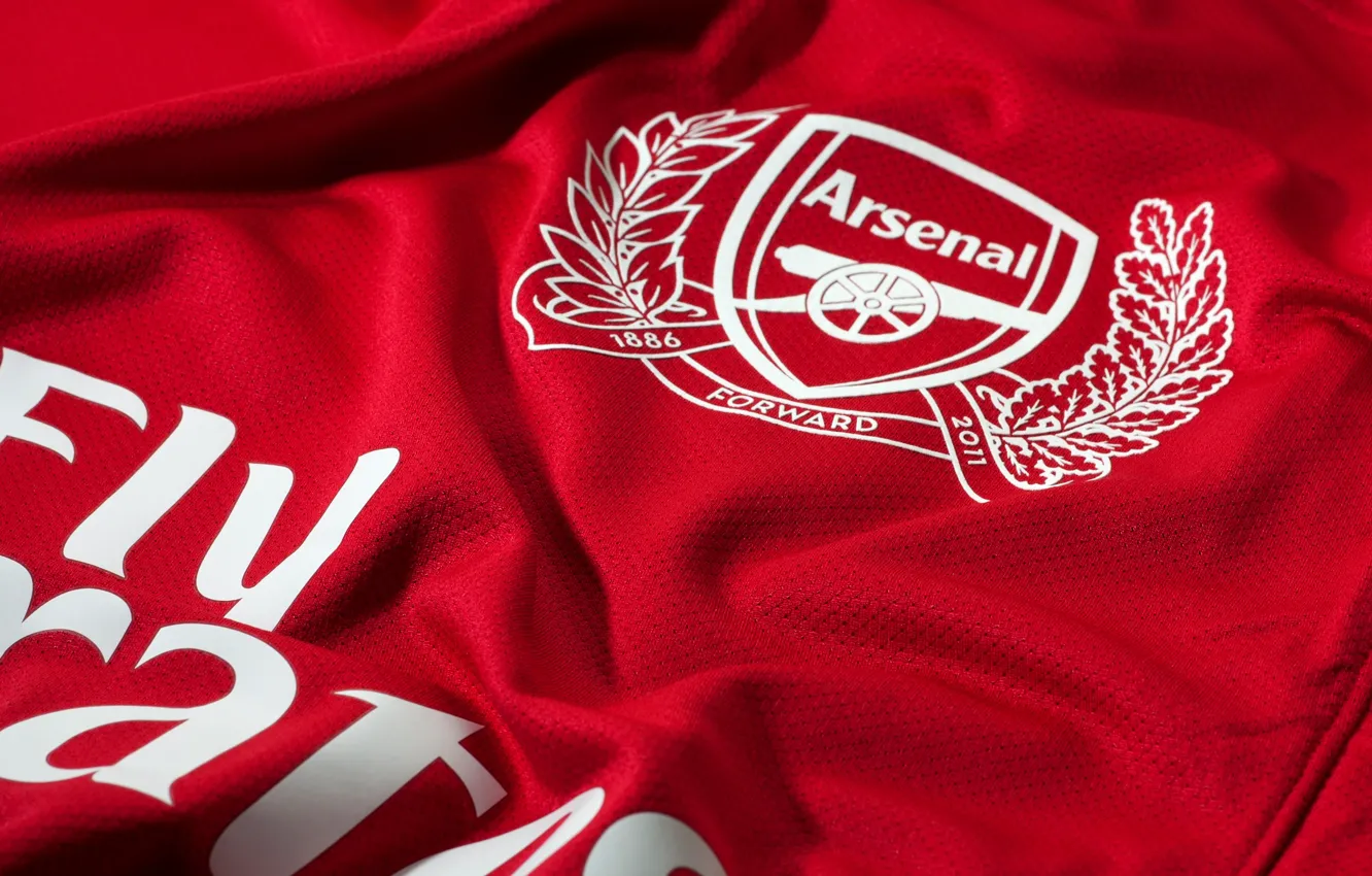 Фото обои arsenal, logo, football, shirt, kit