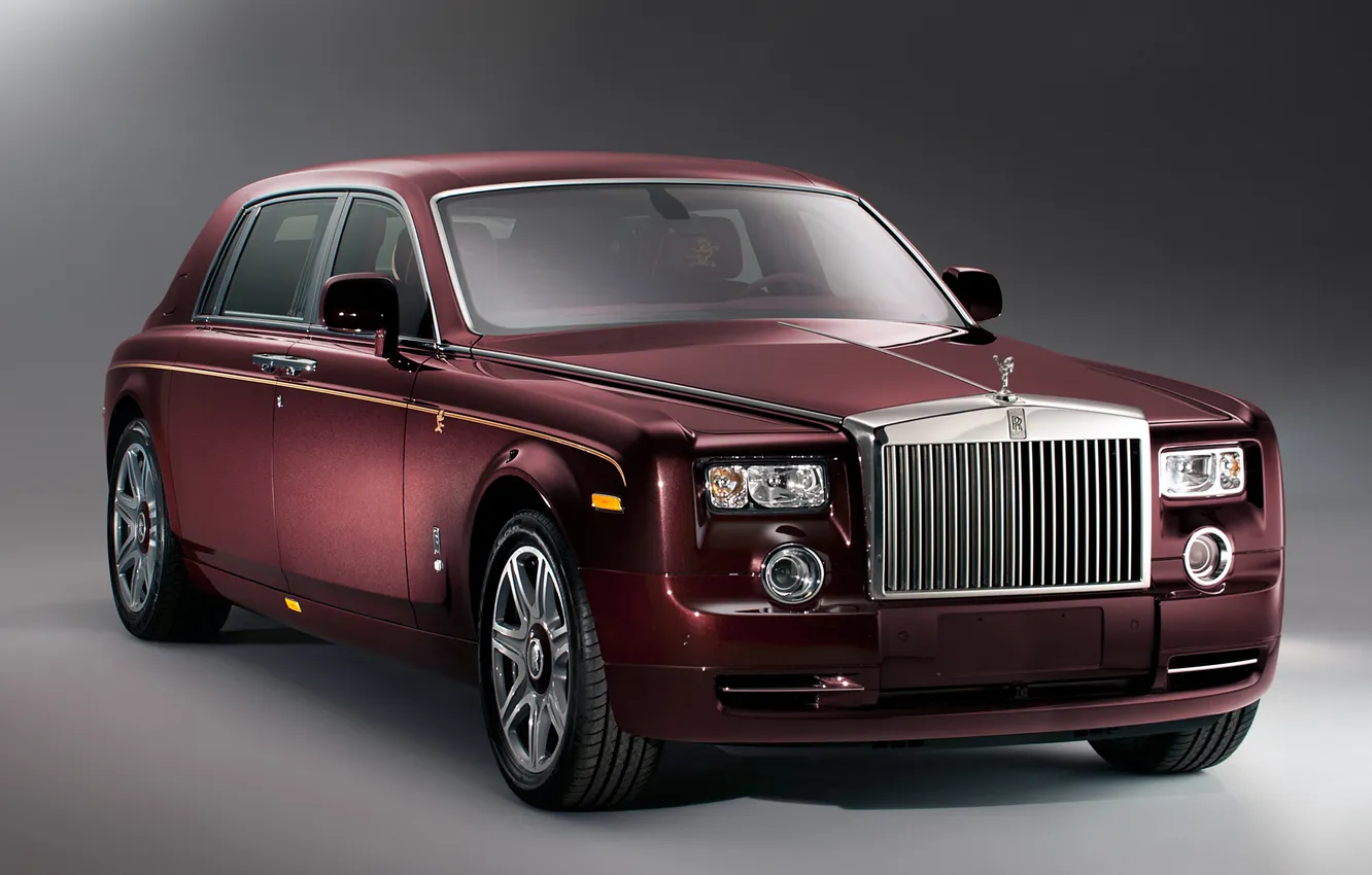 Фото обои Rolls-Royce, Phantom, седан, передок, лимузин, фантом, год дракона, спец.версия