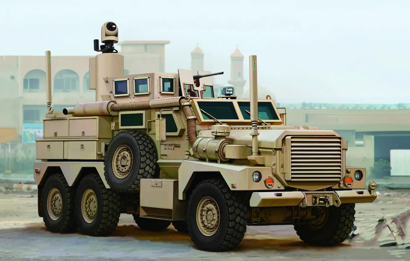 Фото обои Арт, Cougar, Joint EOD Rapid Response Vehicle, U.S.Army, 6x6 JERRV, Бронированный автомобиль