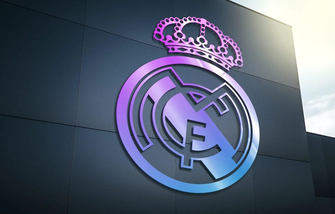 Фото обои wallpaper, logo, football, Real Madrid, Sport