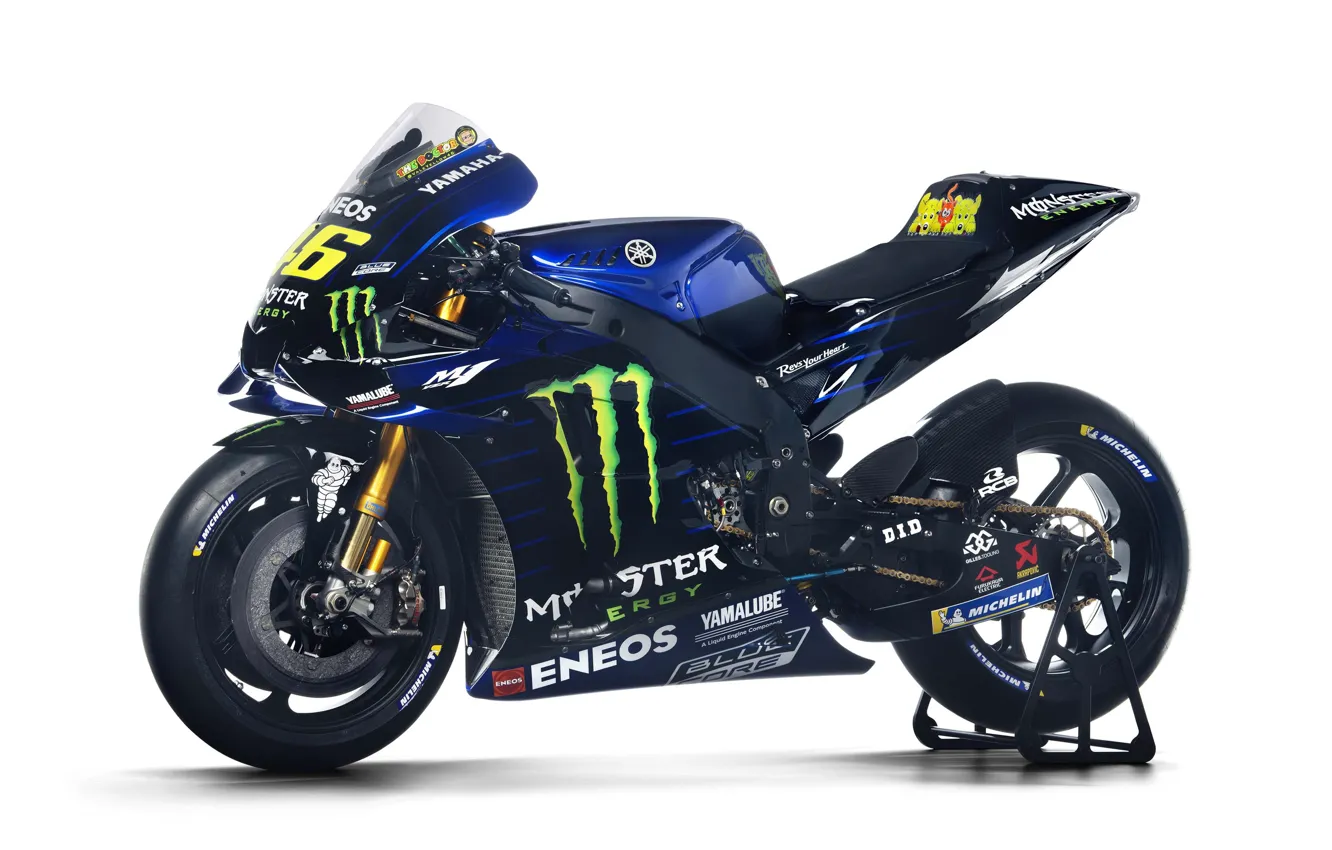 Фото обои Monster Energy, Motorsport, Sportbike, Yamaha YZR-M1