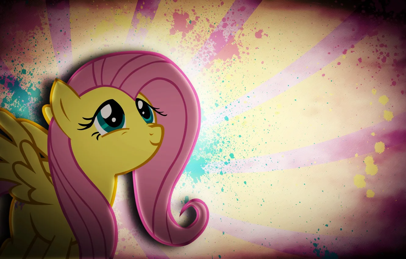 Фото обои пони, Grunge, My Little Pony, Fluttershy, pony, mlp, Флаттершай, JustaninnocentPony