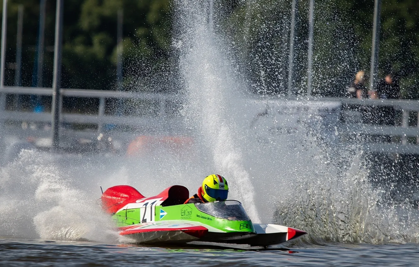 Фото обои гонка, лодка, скорость