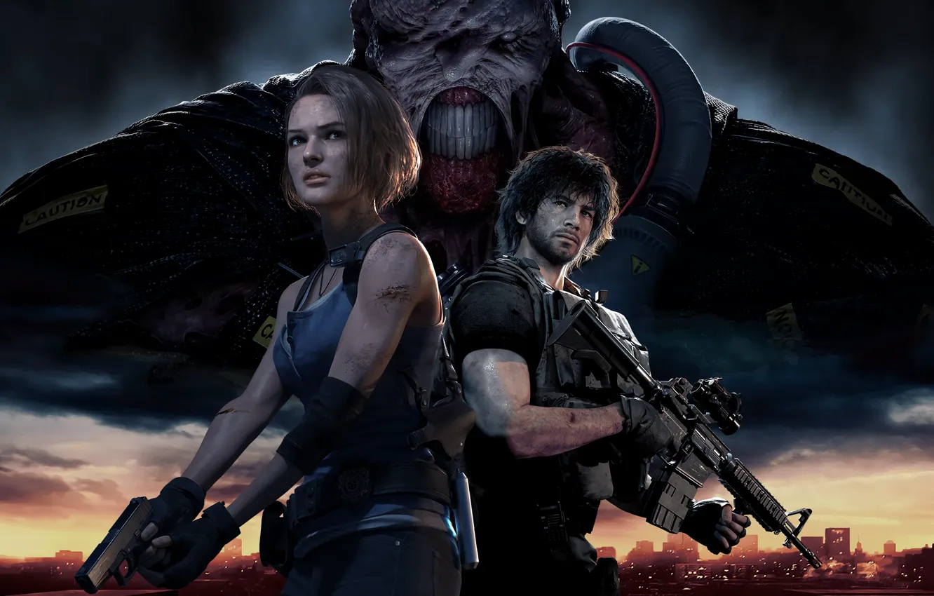 Фото обои персонажи, Обитель Зла, Resident Evil 3, Resident Evil 3 (2020)