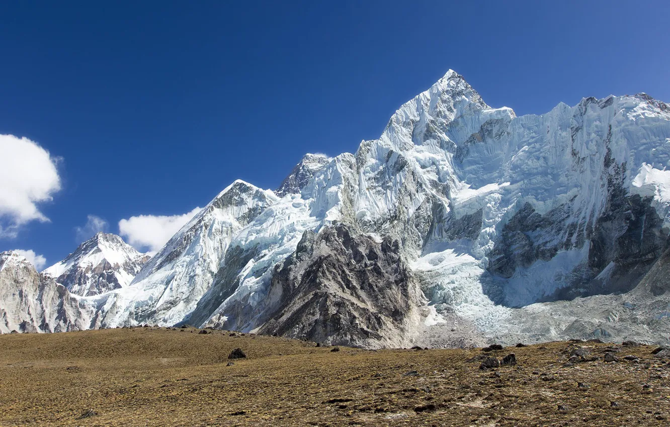 Фото обои горы, вершины, Эверест, Непал, Нупцзе