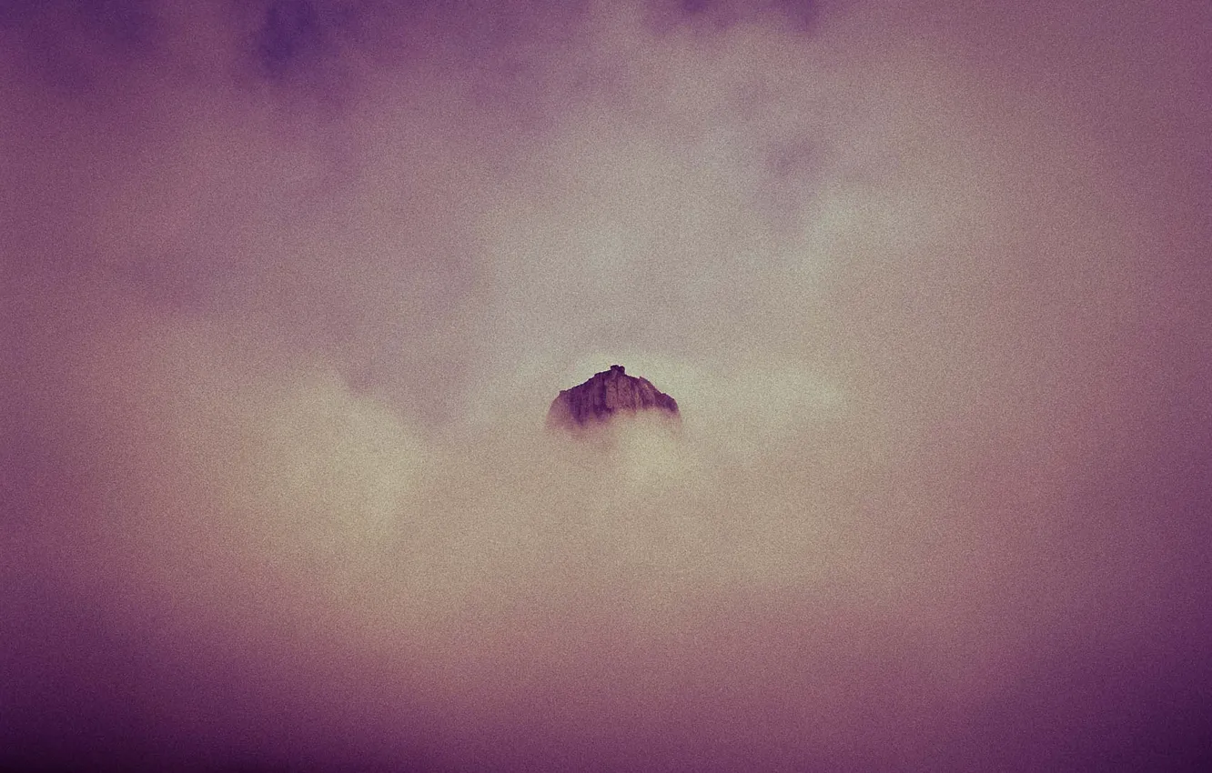 Фото обои clouds, mountain, peak
