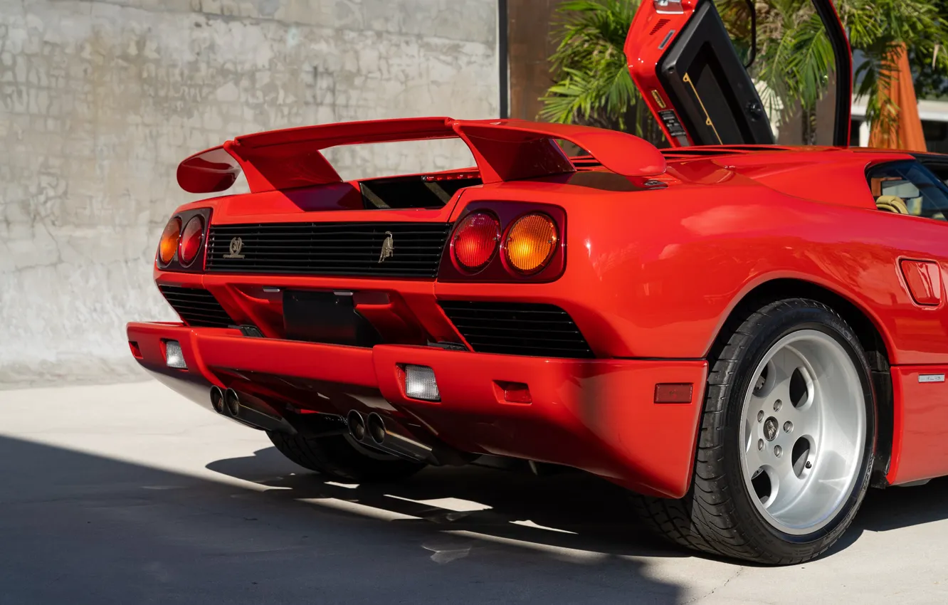 Фото обои Lamborghini, ламбо, Diablo, задок, Lamborghini Diablo SE30