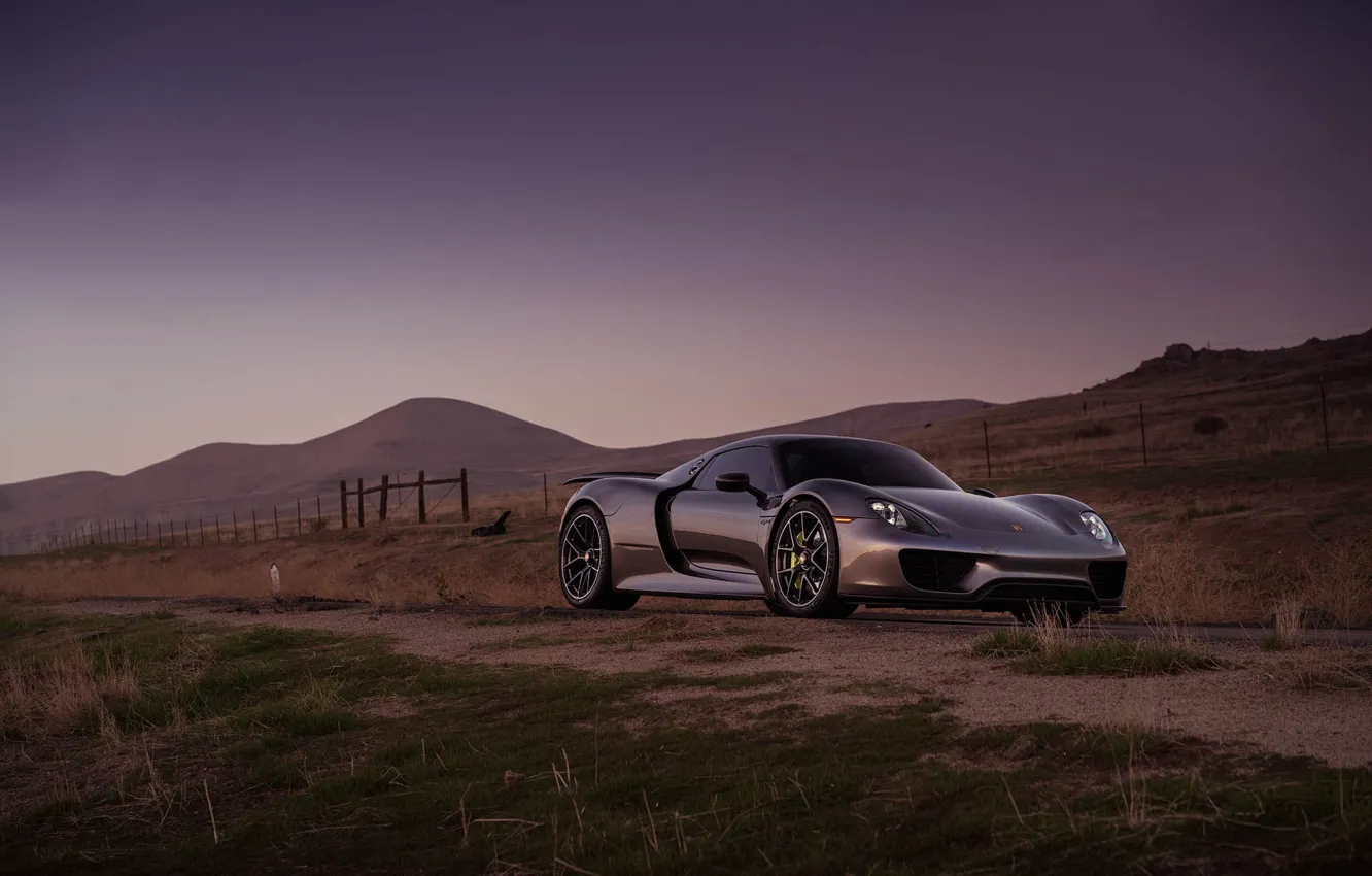 Фото обои Porsche, Spyder, 918, with, HRE