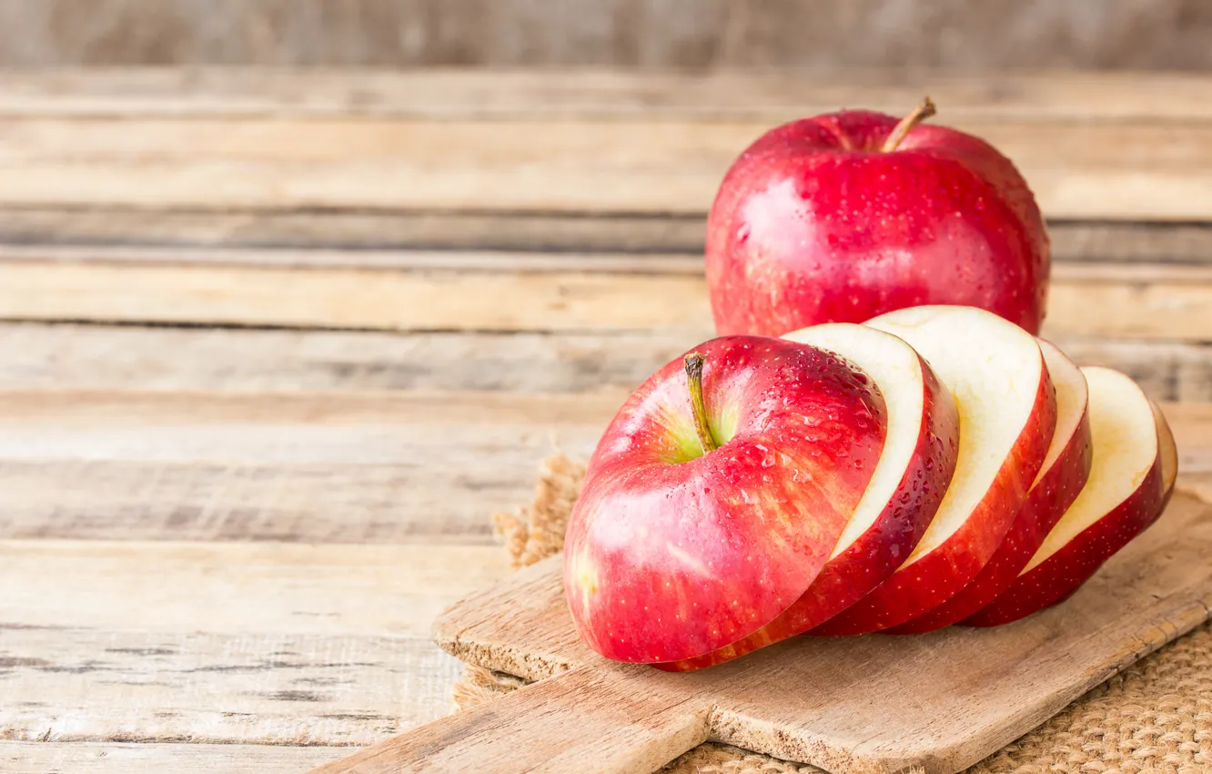 Фото обои apple, fruit, cut