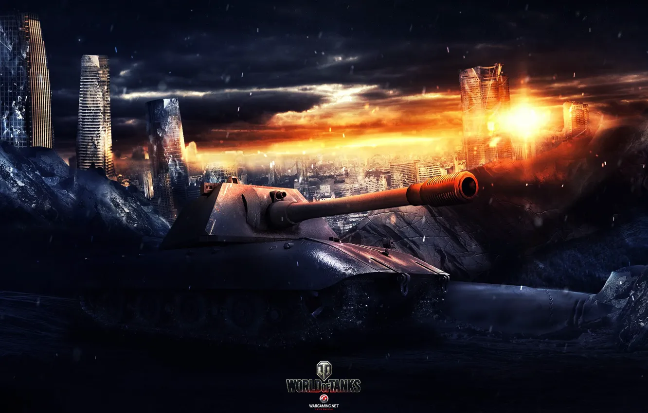 Фото обои World of Tanks, Wargaming Net, FuriousGFX, E100