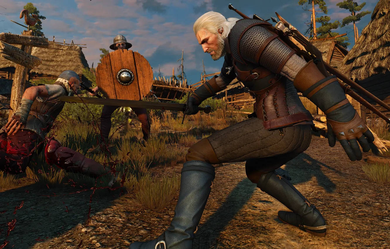 Фото обои Ведьмак, The Witcher 3, Wild Hunt, Geralt From Rivia