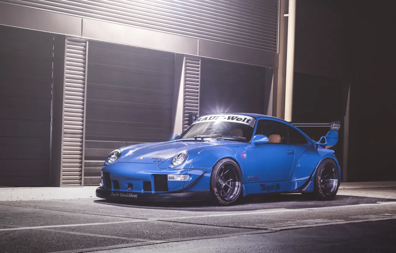Фото обои 911, Porsche, Blue, GT3, 993