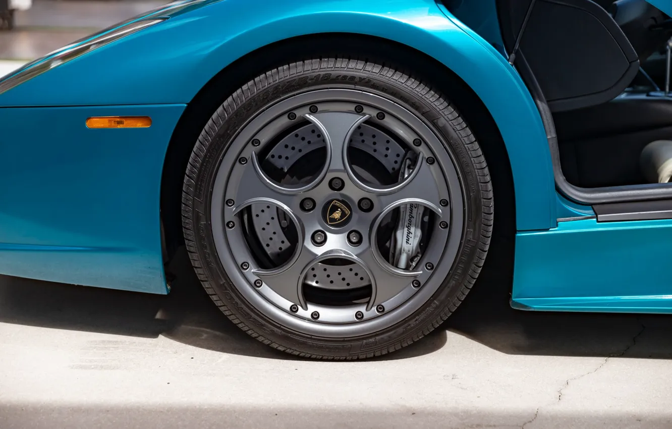 Фото обои Lamborghini, logo, Lamborghini Murcielago, Murcielago, lambo, wheel