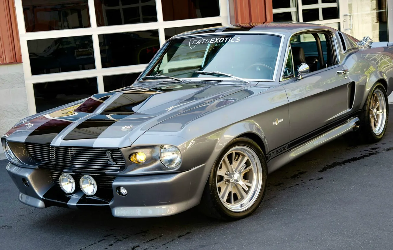 Фото обои Mustang, Ford, Shelby, GT 500, muscle car, american car, &ampquot;Eleanor&ampquot;