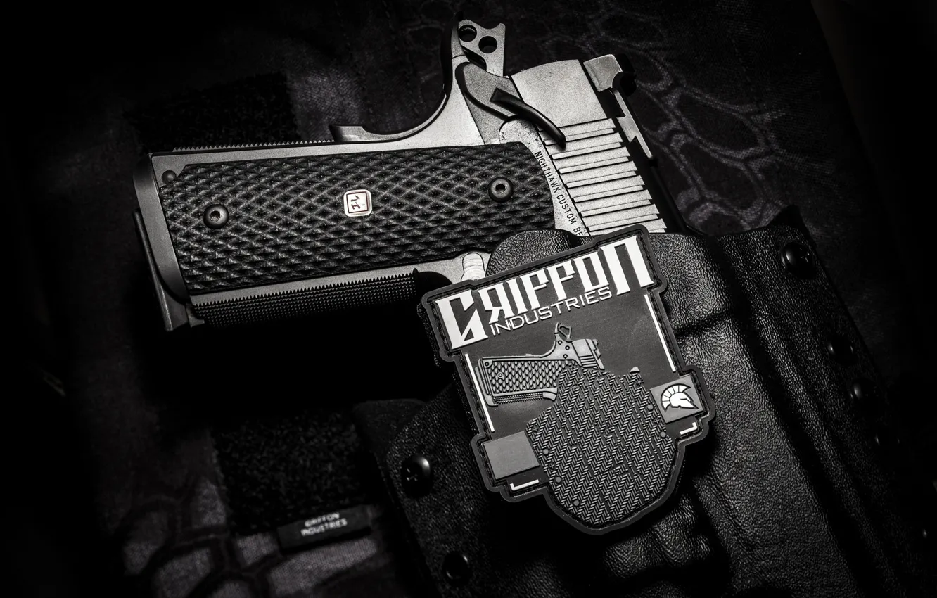Фото обои пистолет, оружие, Nighthawk, Custom, полуавтоматический