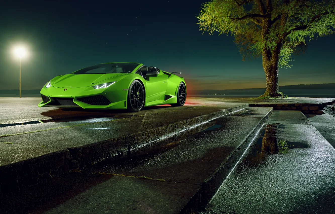 Фото обои Lamborghini, суперкар, кабриолет, Spyder, спайдер, ламборгини, Novitec Torado, Huracan