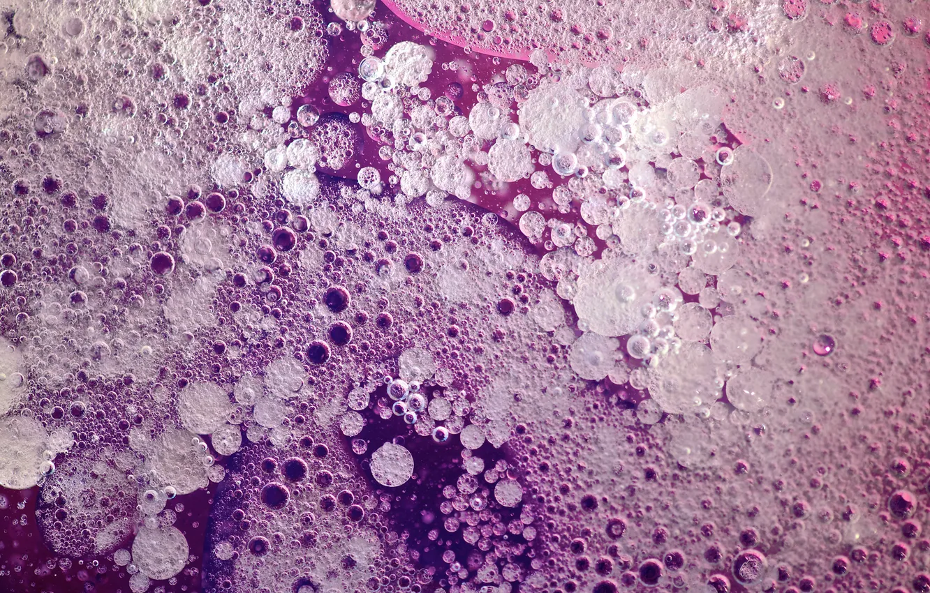 Фото обои пузыри, дно, розовые