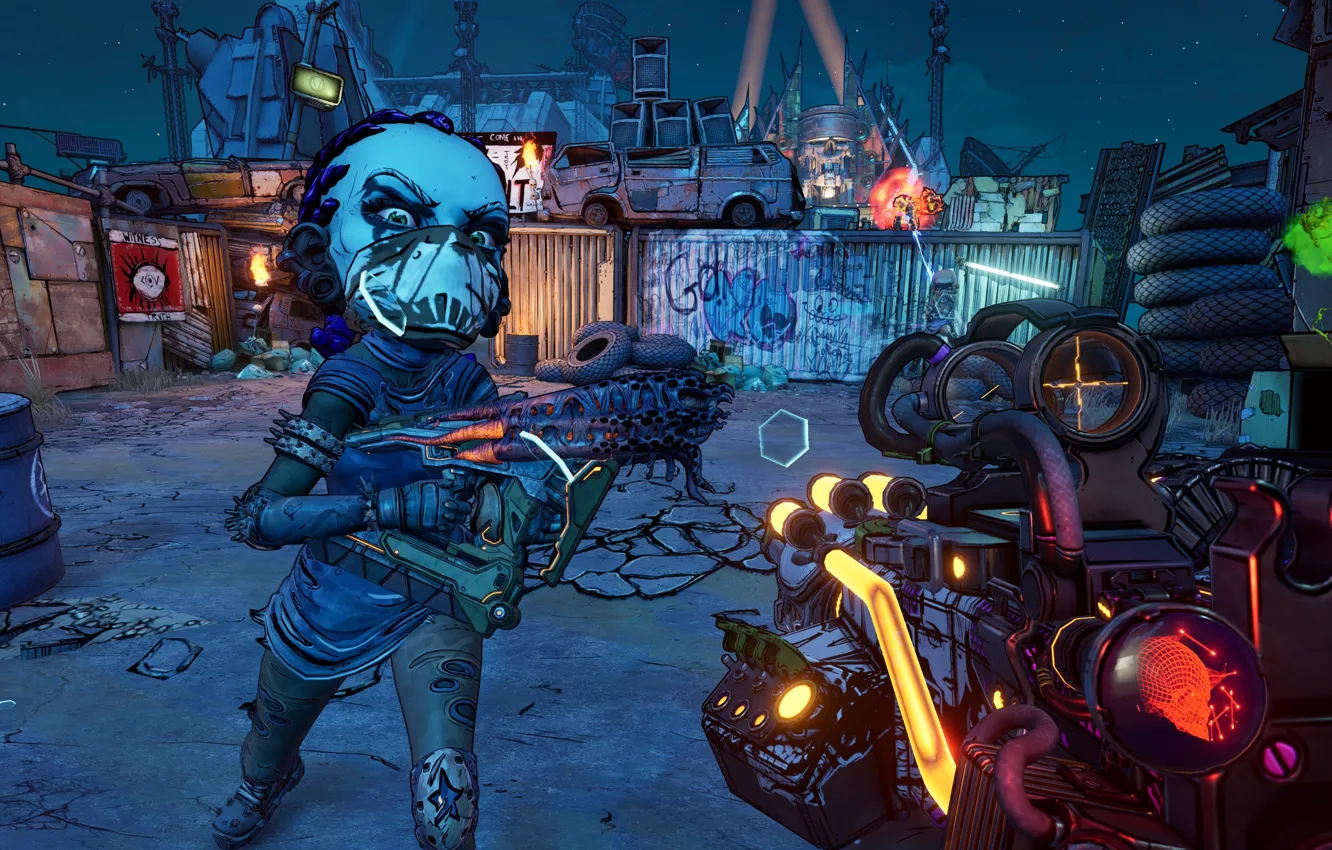 Фото обои оружие, существо, контейнер, Borderlands 3