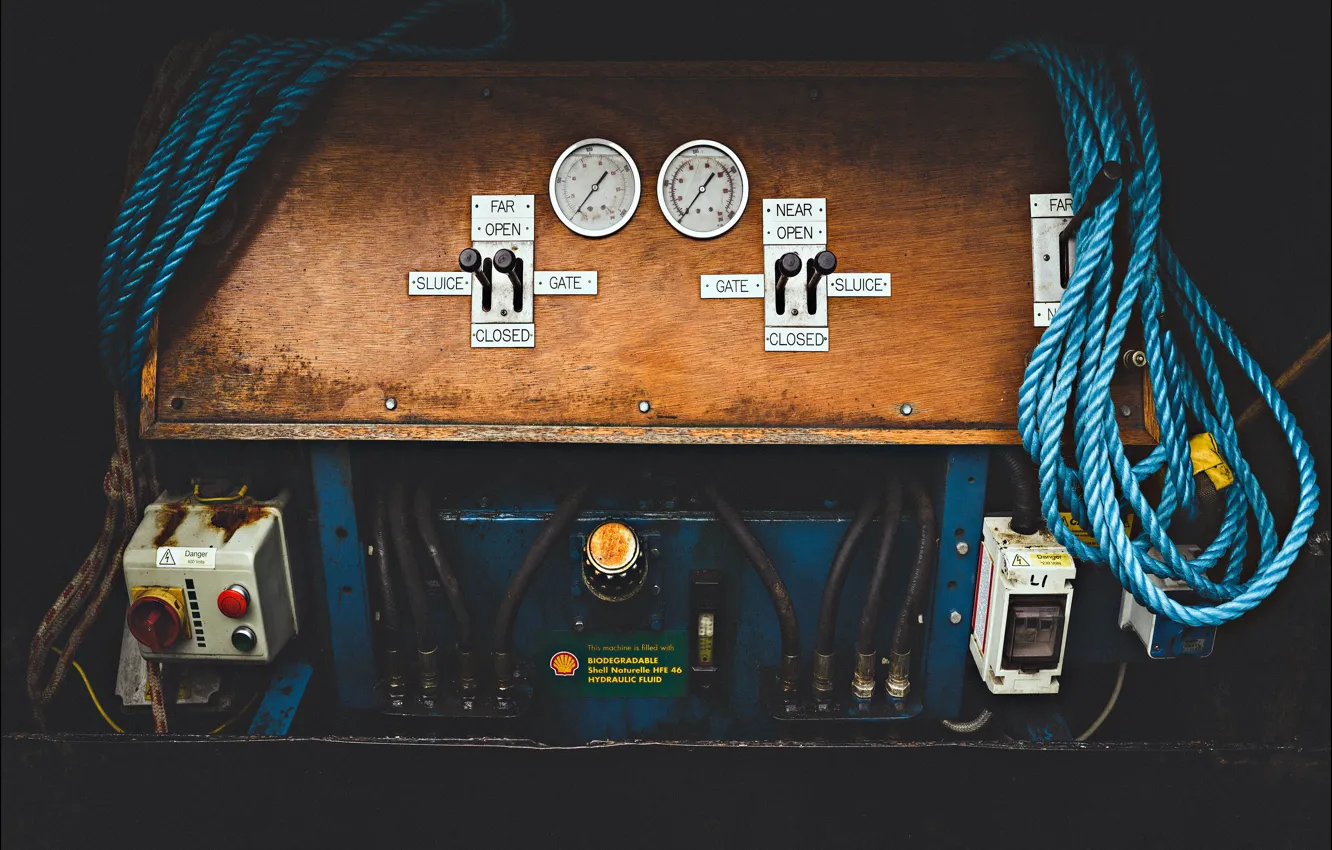 Фото обои макро, фон, River Lock Engine