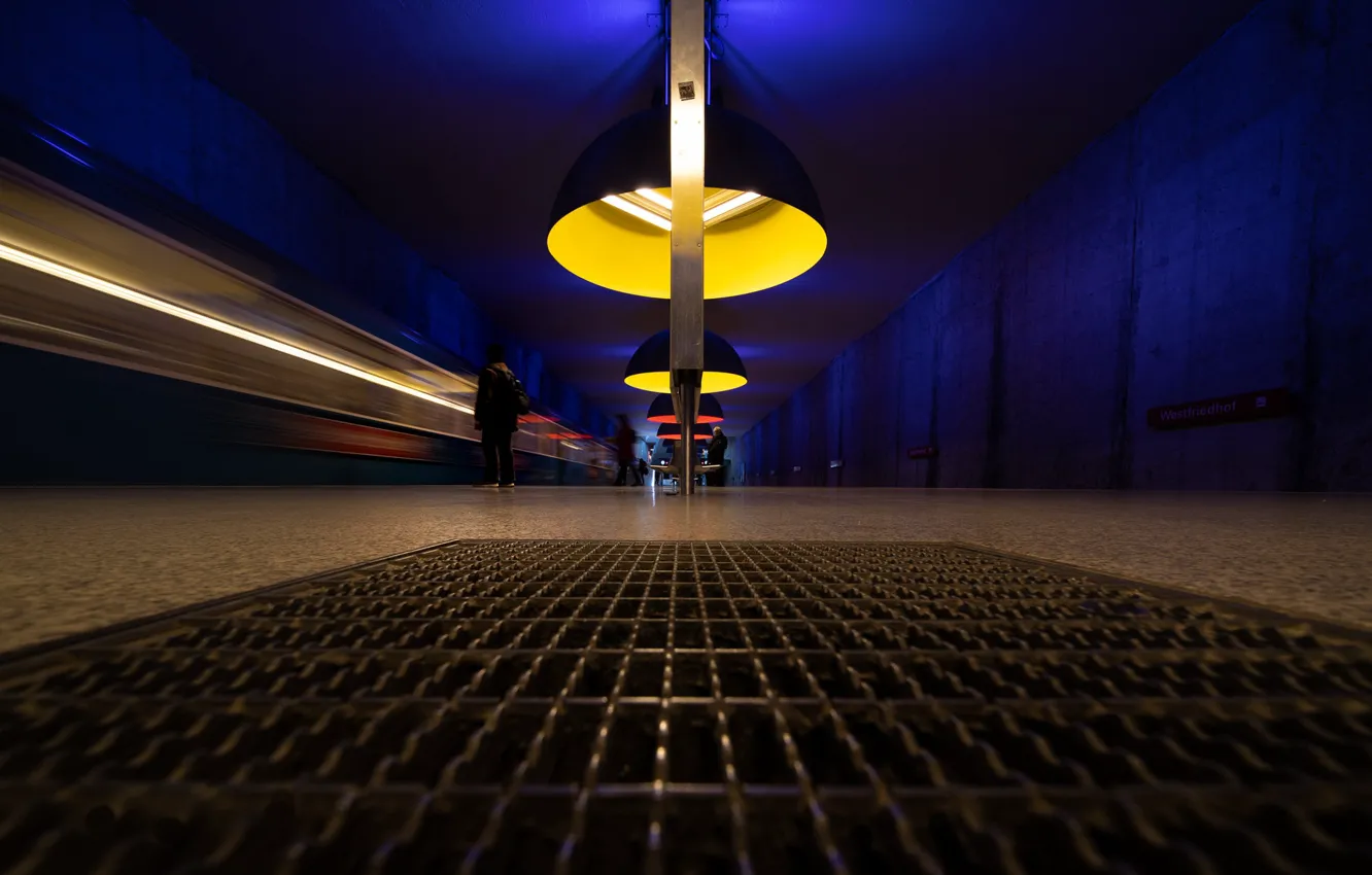 Фото обои город, фон, метро