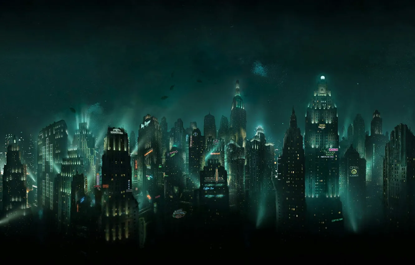 Фото обои city, Bioshock, Rapture