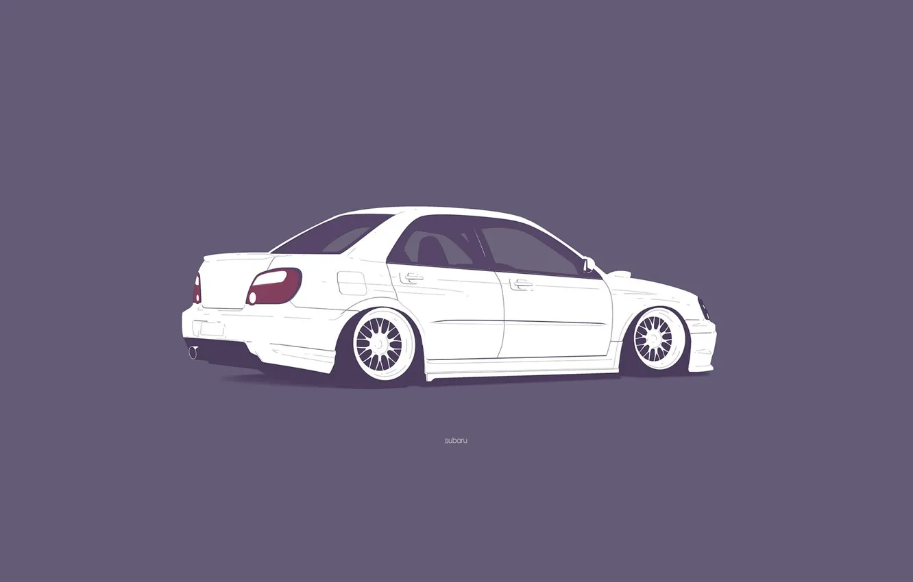 Фото обои Subaru, Impreza, WRX, STI, Minimalistic