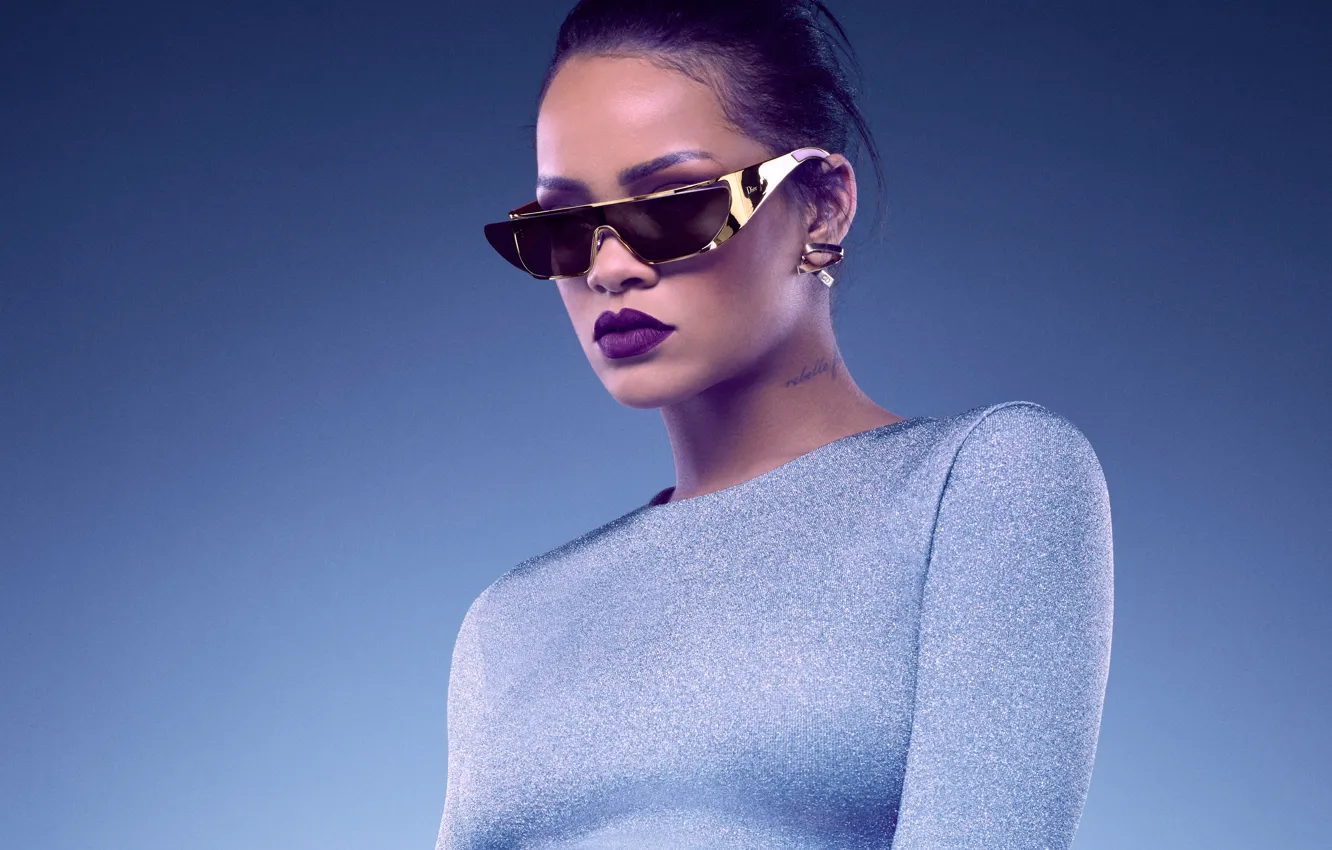 Фото обои лицо, актриса, очки, красавица, певица, rihanna, R&B, Dior