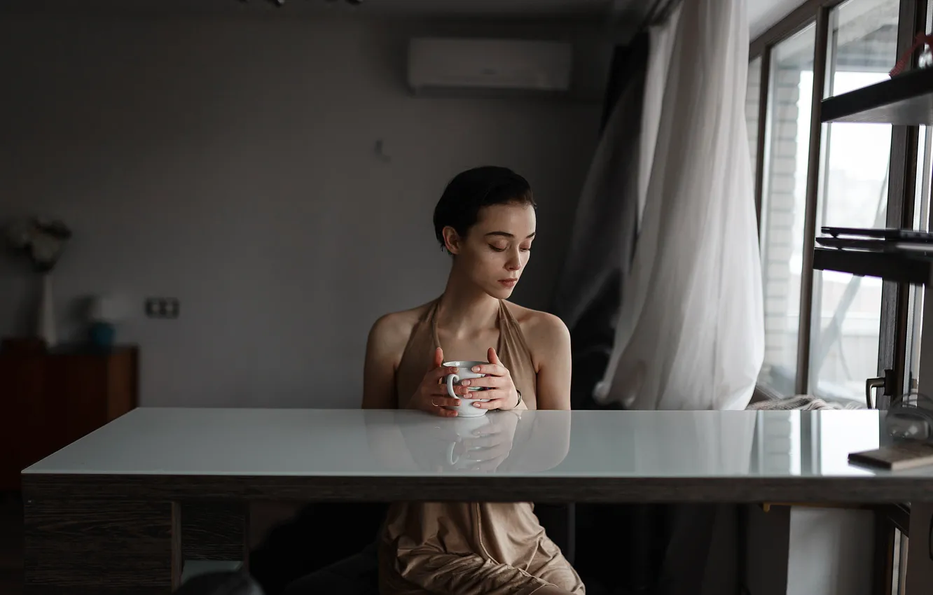 Фото обои стол, чашка, губки, Aleks Five