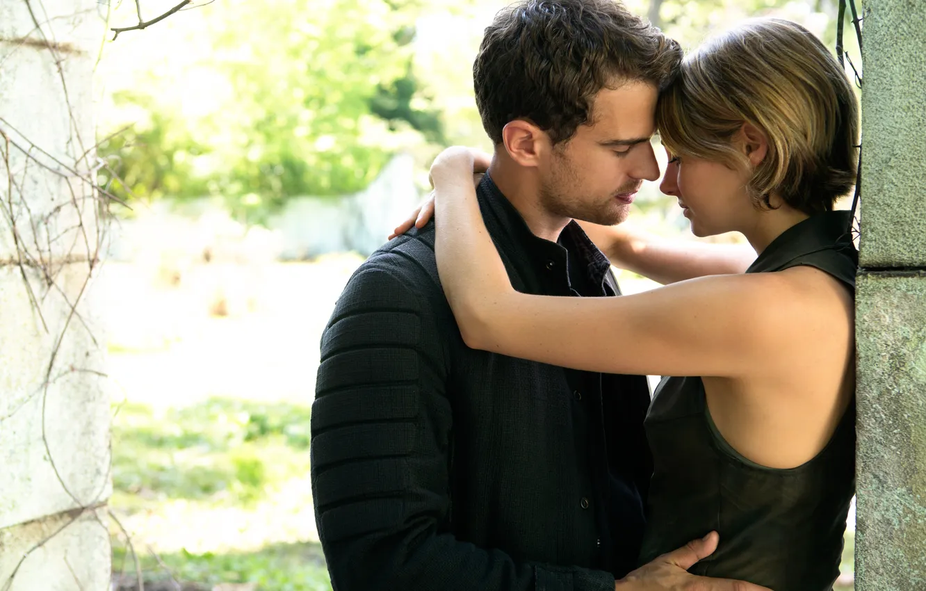 Фото обои Theo James, Shailene Woodley, Дивергент, 2016, The Divergent Series:Allegiant, За стеной