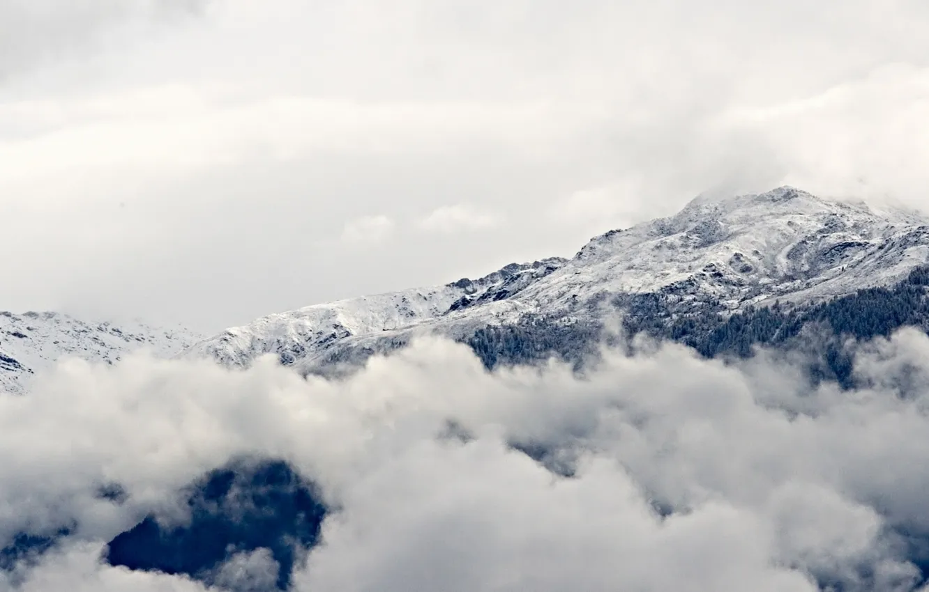 Фото обои пейзаж, горы, природа