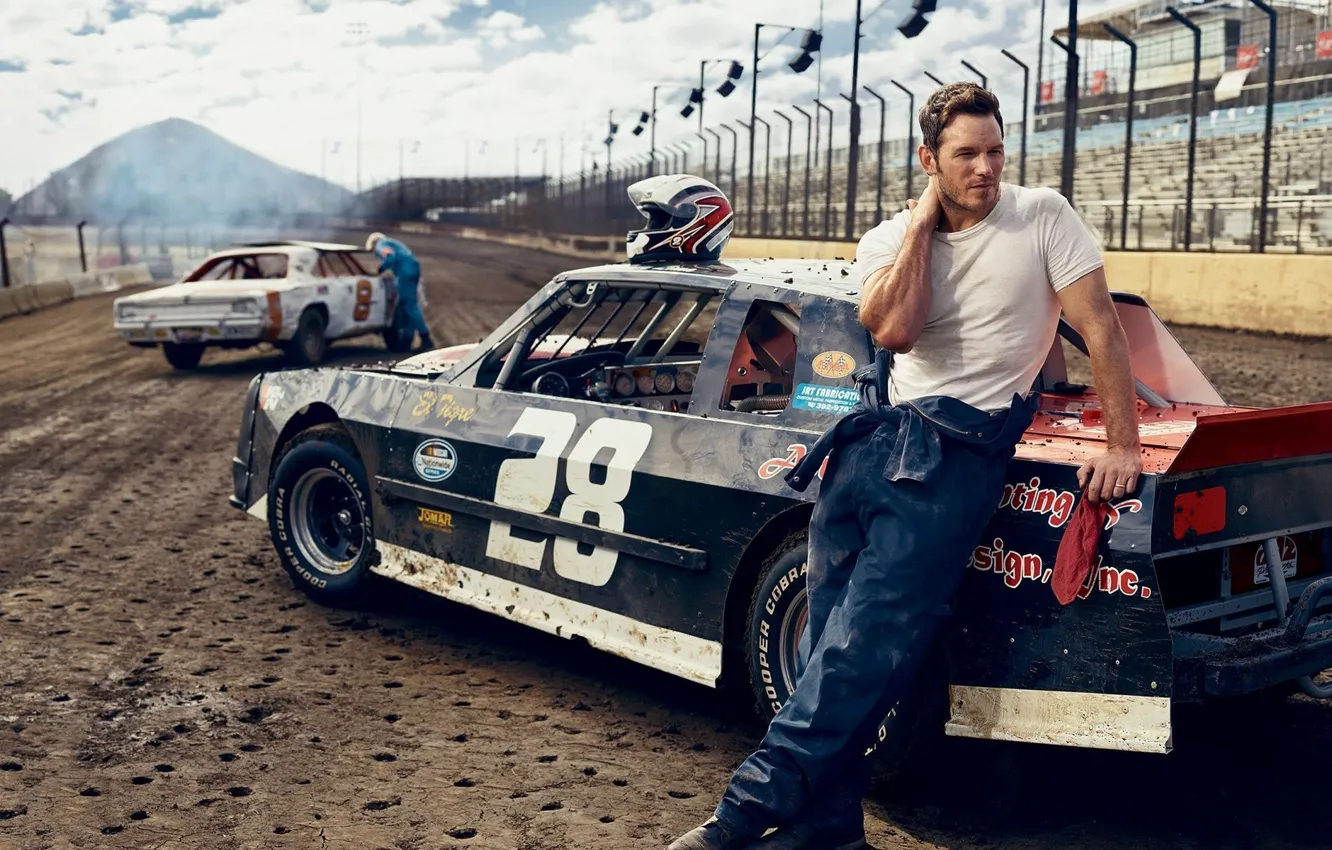 Фото обои актёр, Chris Pratt, Крис Пратт, гоночные автомобили