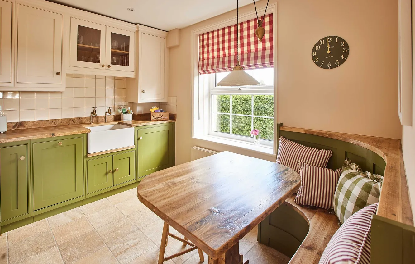Фото обои дизайн, стиль, интерьер, кухня, Великобритания, коттедж, столовая, Йоркшир