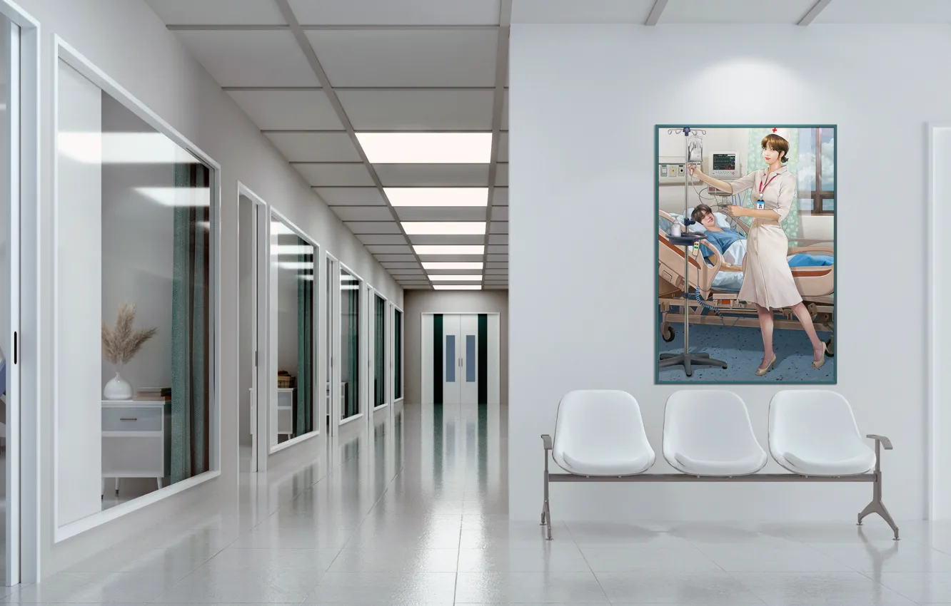 Фото обои chair, nurse, hospital
