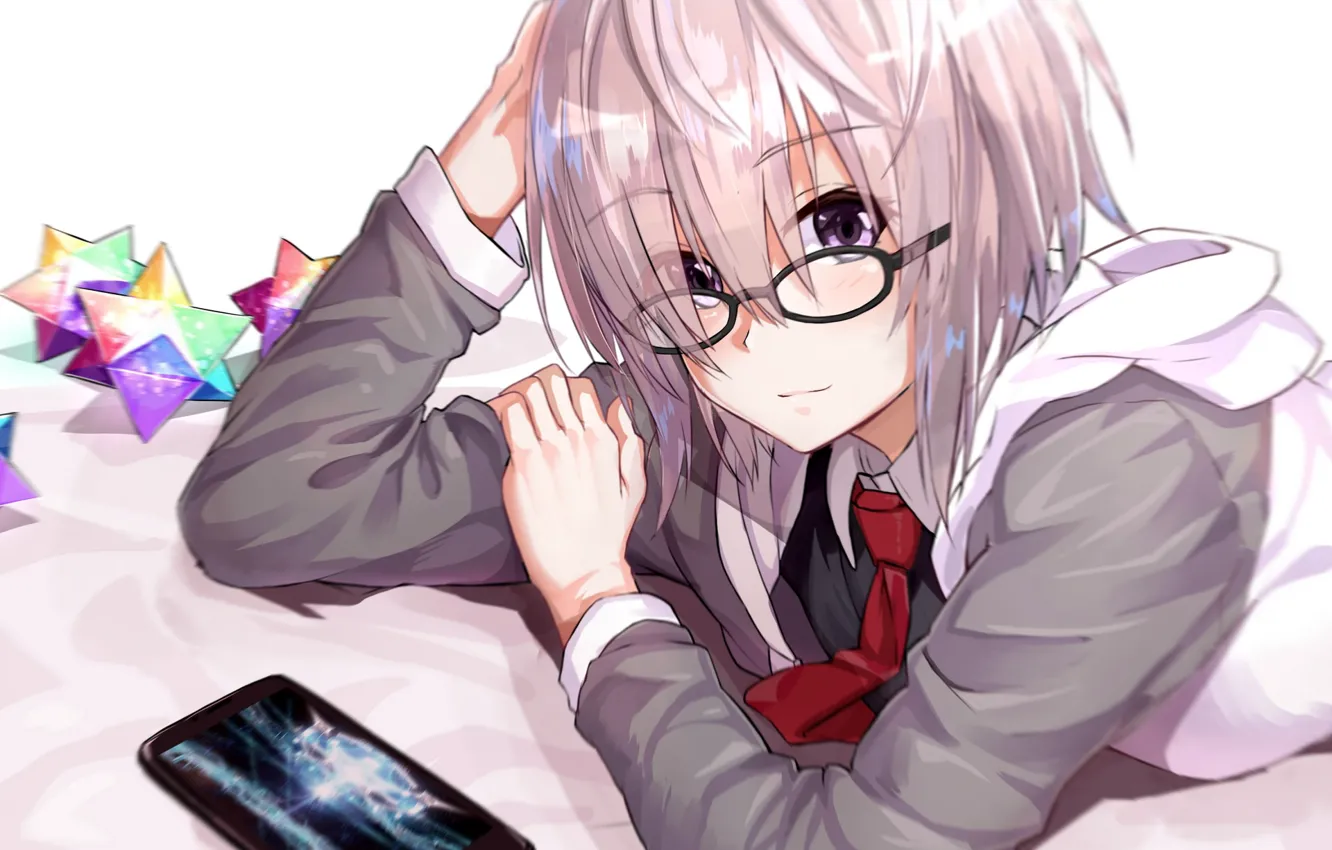 Фото обои очки, девочка, Fate / Grand Order, Судьба великая кампания