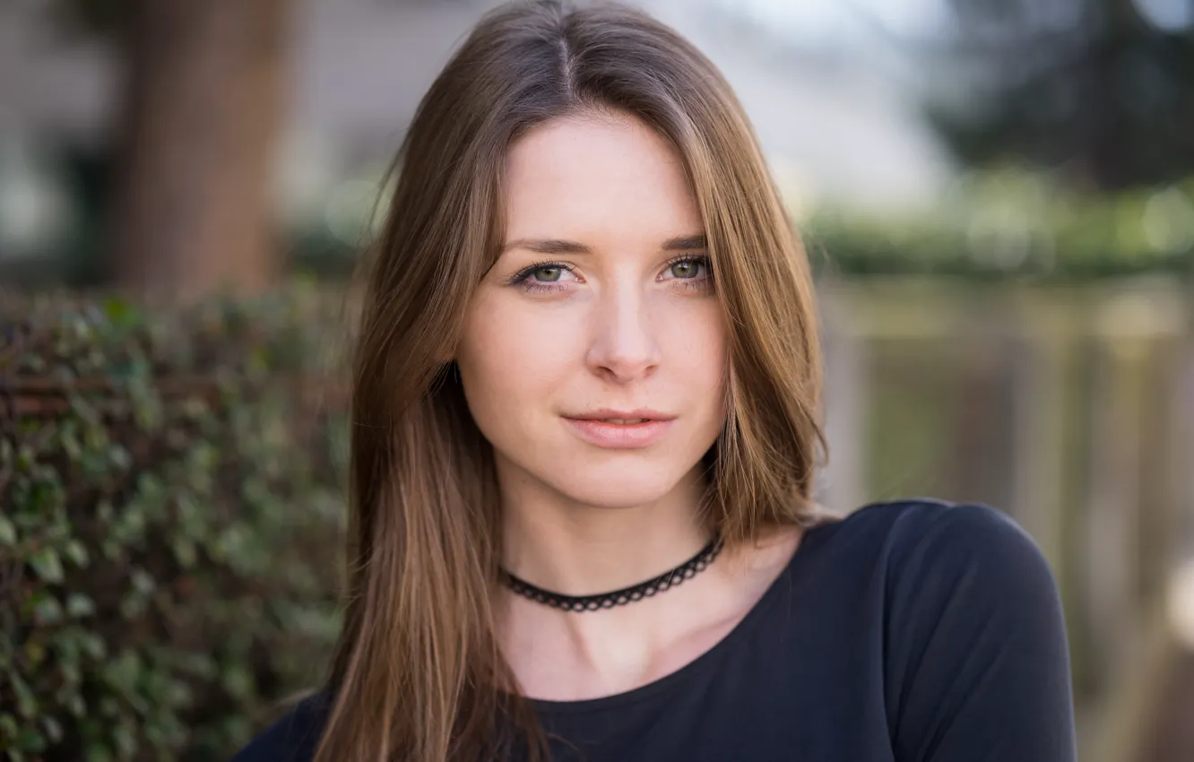 Фото обои взгляд, лицо, модель, Madlen
