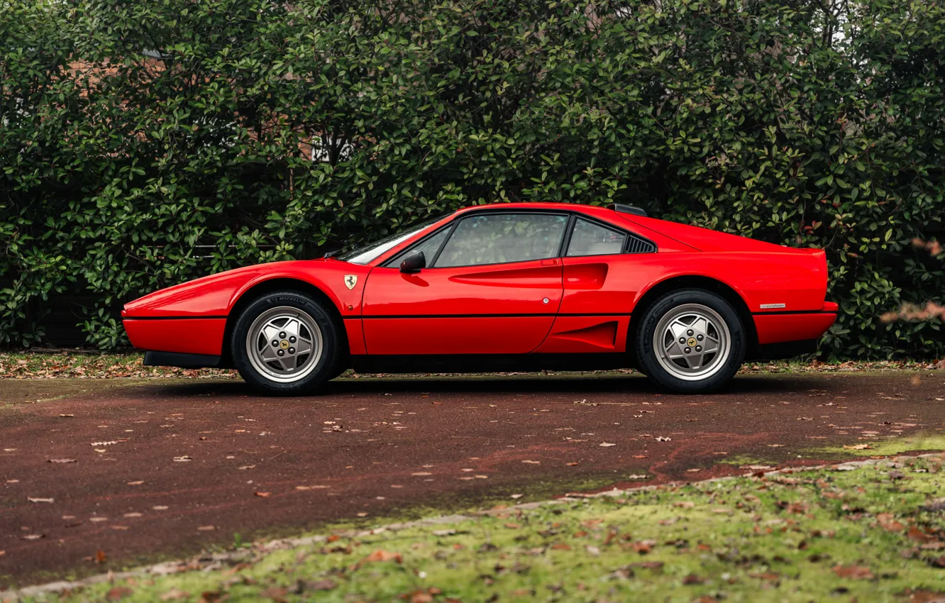Фото обои Феррари, Ferrari, спорт кар, вид сбоку, GTB, Turbo, Pininfarina, 1986