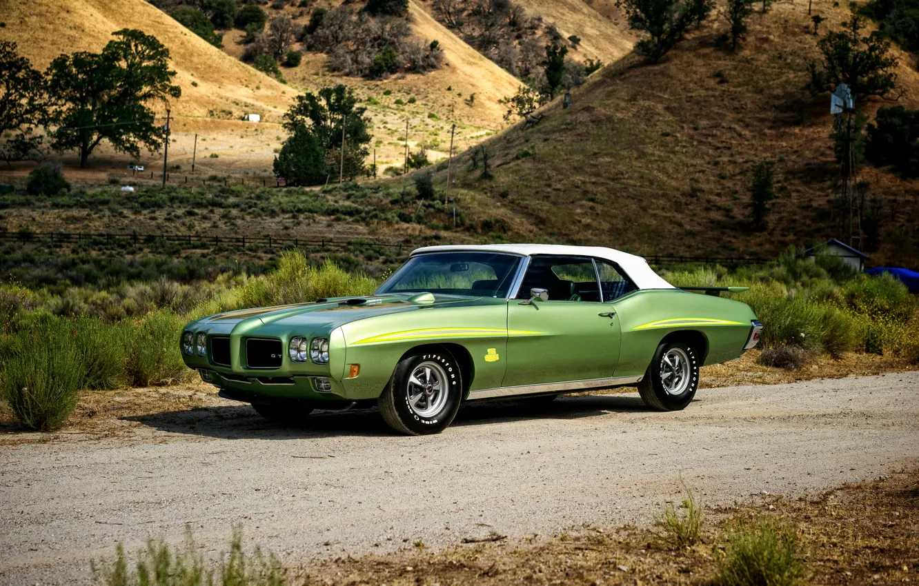 Фото обои Pontiac, GTO, 1970, понтиак, Convertible, Ram Air III, The Judge